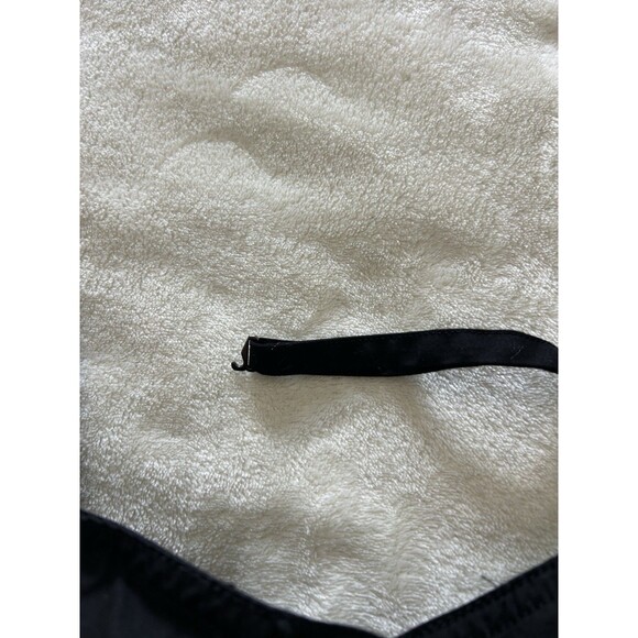 Free People Black Midi Dress Button Front Sweetheart Bodice Tie Back Fit & Flare - Picture 14 of 14